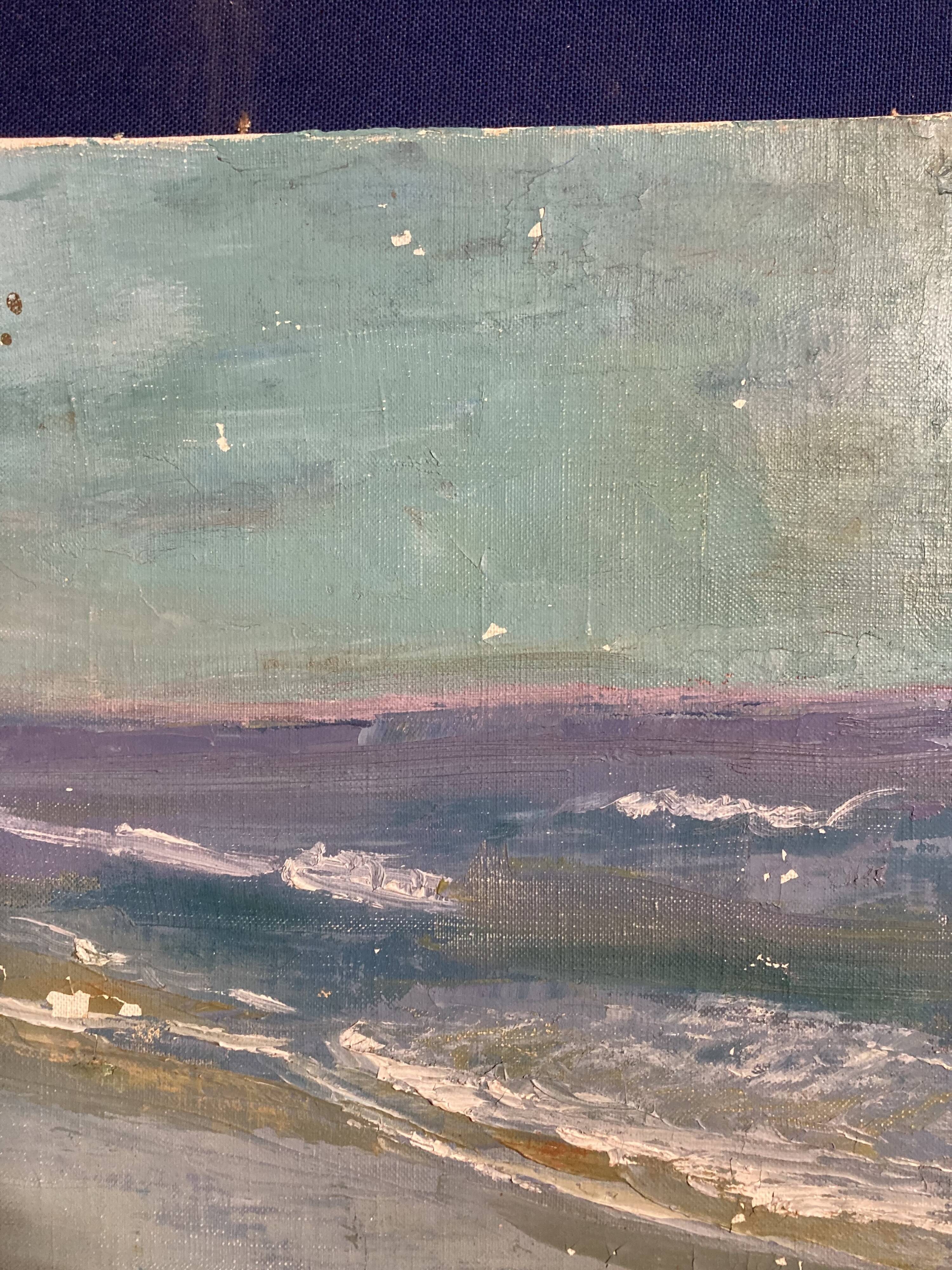 Oil on canvas vintage