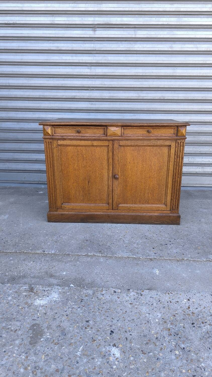 English sideboard in blond oak 1950