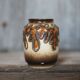 Ceramic vase VEB Haldensleben, West Germany, fat lava vase, 3054