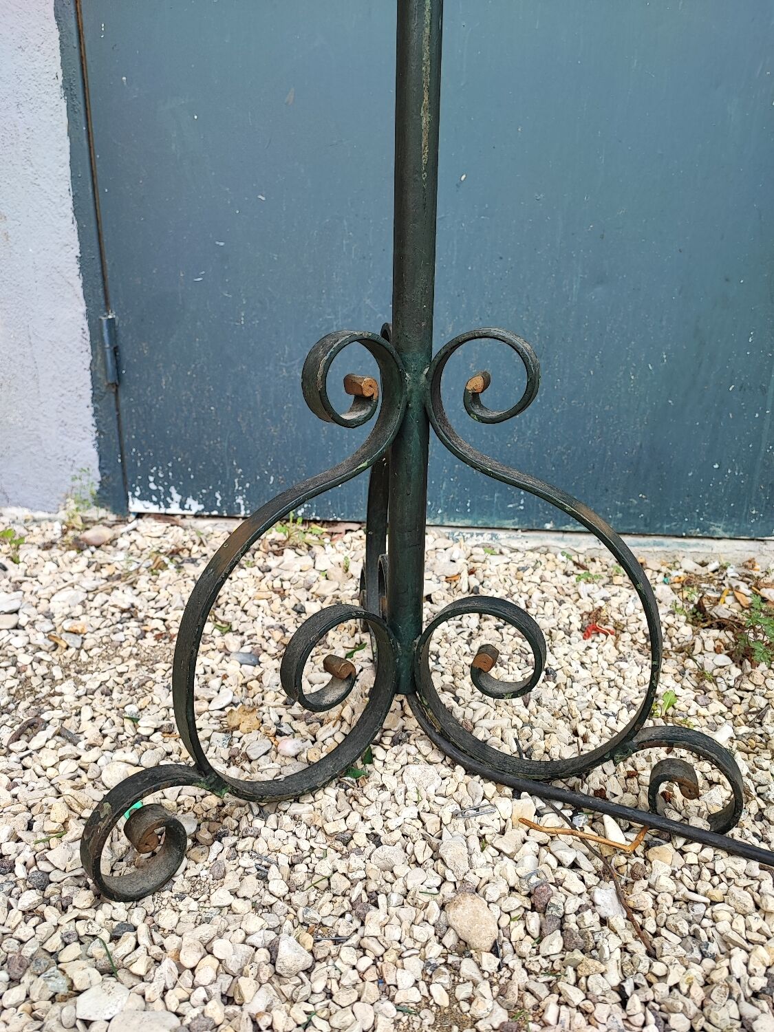 Lampadaire liseuse fer forgé