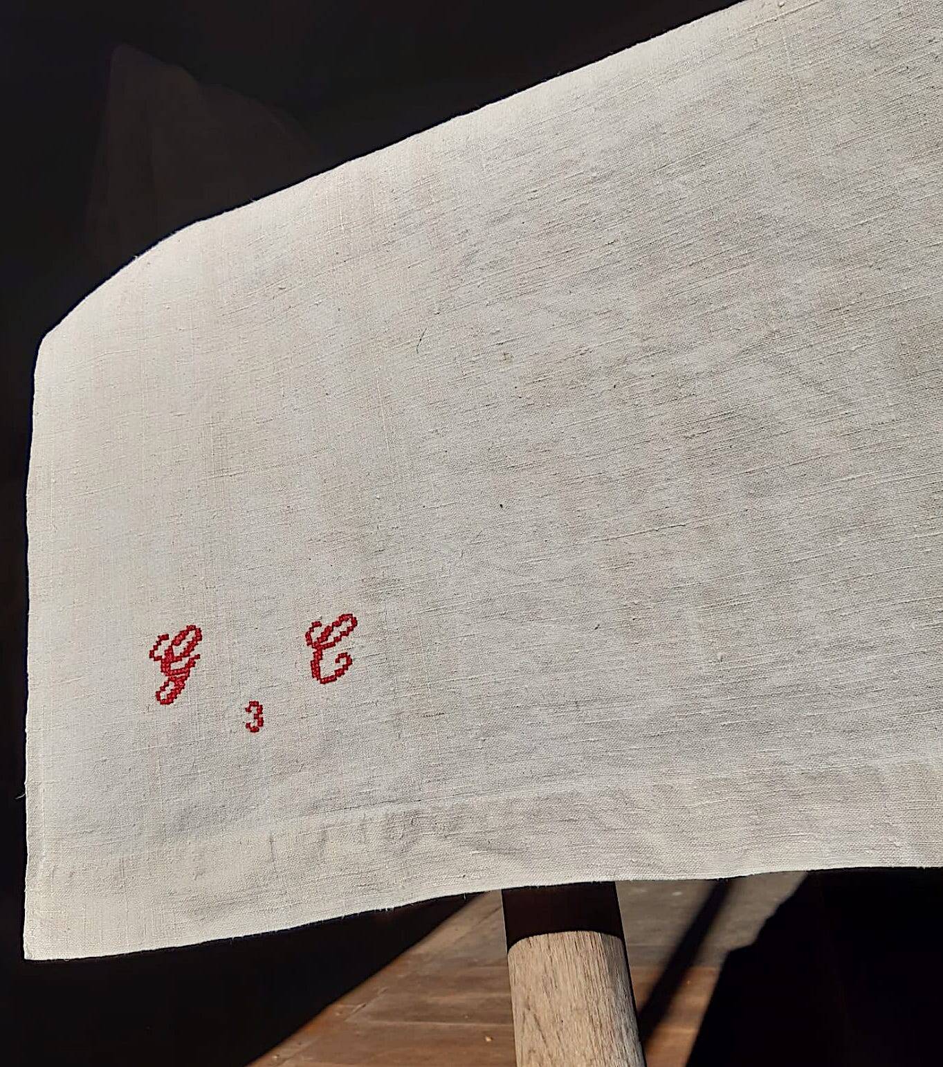 Nappe de campagne en lin bis 2m05 x 1m70