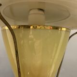 Vintage italian opaline glass lamp, 1950s