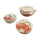 Vintage Salins Rhône service 15 pieces – Large hand-painted flowers