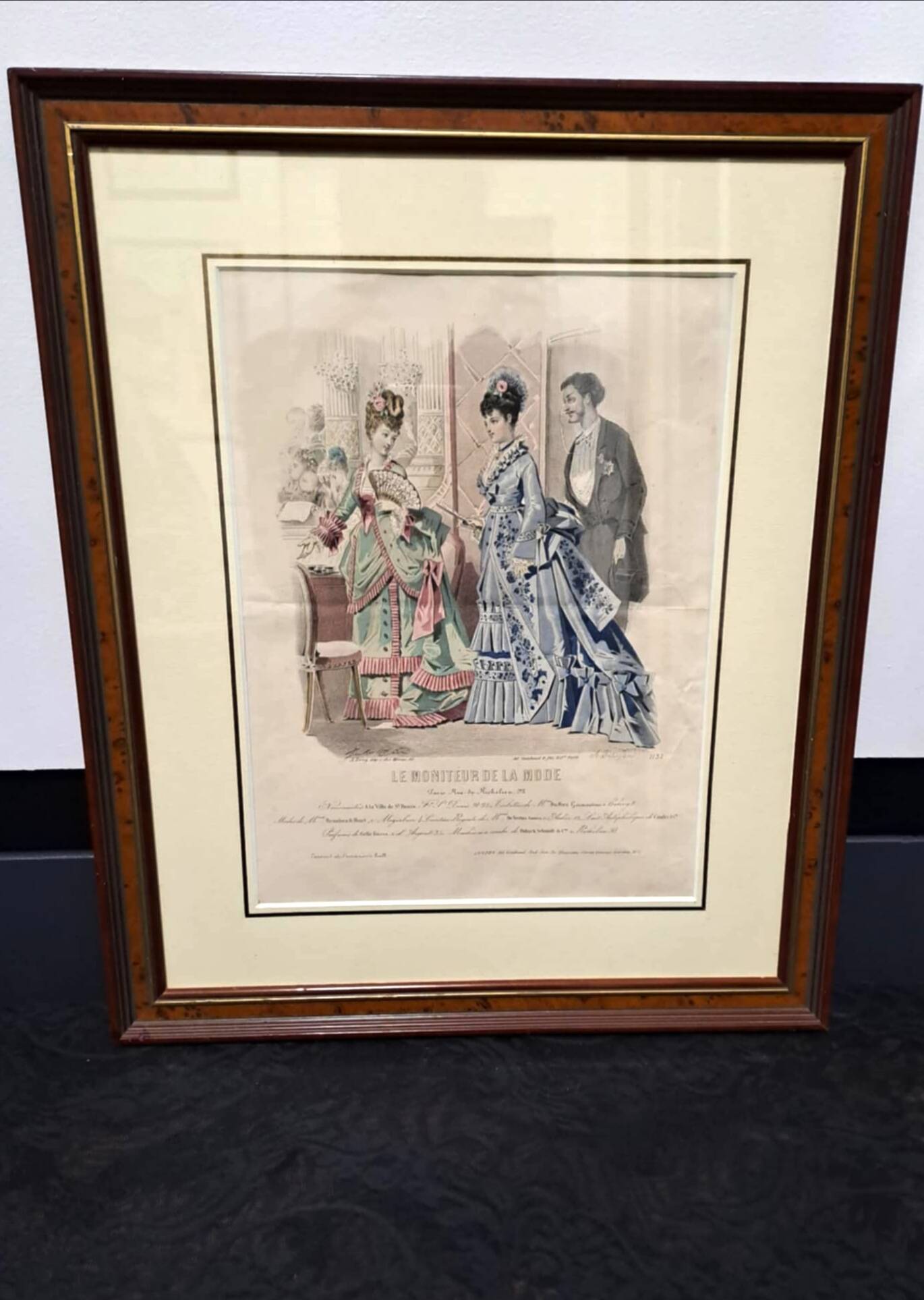 Fashion sketch under frame