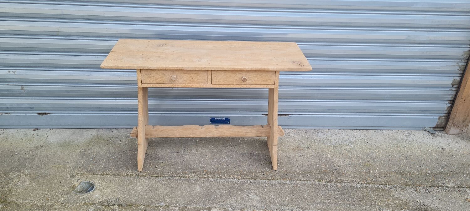 Console savoyarde en chêne blond 1950