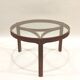Teak and glass coffee table