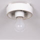 Large Prof Wilhelm Wagenfeld Opaline Pendant Lamp 1930s