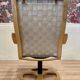 Swivel armchair and matching ottoman, Scandinavian design, 1960s.