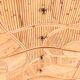 Curved chest of drawers with 4 rattan drawers