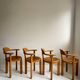 Set of 4 wooden chairs from the 1970s