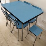 Table, chairs and stool in formica