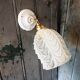 Vintage molded glass wall light