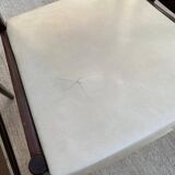 4 Scandinavian chairs in solid wood and white imitation leather
