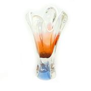 Mid-century modern vase, glass, designed by J. Hospodka, Czechoslovakia, 1960s