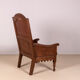 Chaise en chêne à lambris du début du 19e siècle