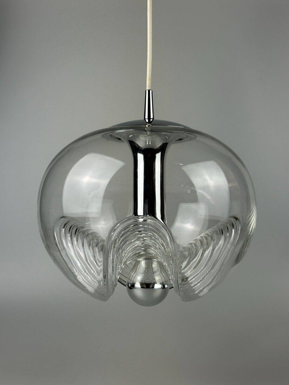 60s 70s ceiling lamp hanging lamp Peill & Putzler "Wave" Koch & Lowy Design