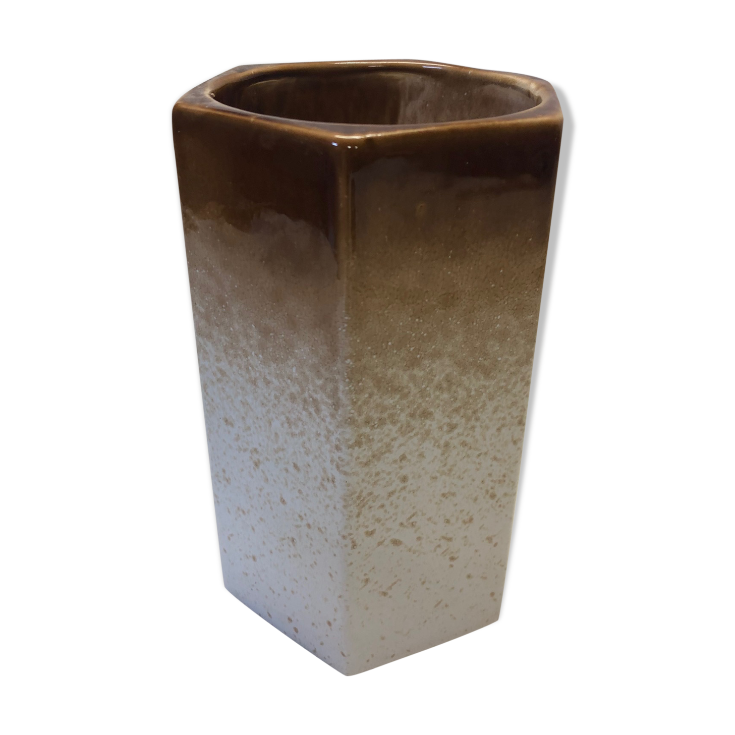 Vase en céramique beige