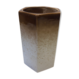 Beige ceramic vase