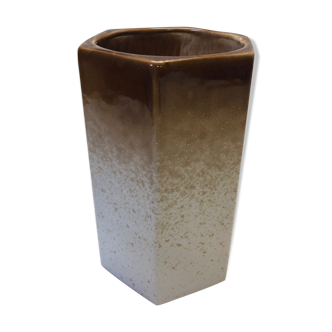 Beige ceramic vase