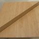 Pair de tables triangulaires en travertin
