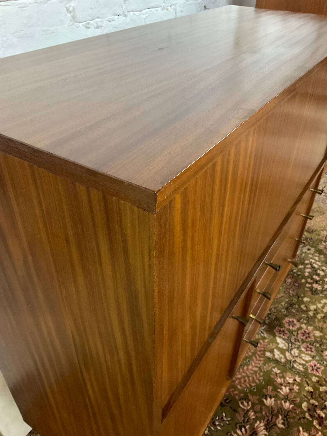 Vintage teak bar/secretary cabinet