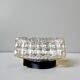 Square glass flush mount ceiling light or wall sconce