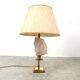 Brass and glass horse head table lamp, 1970s France