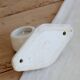 Antique wall candle holder in white porcelain