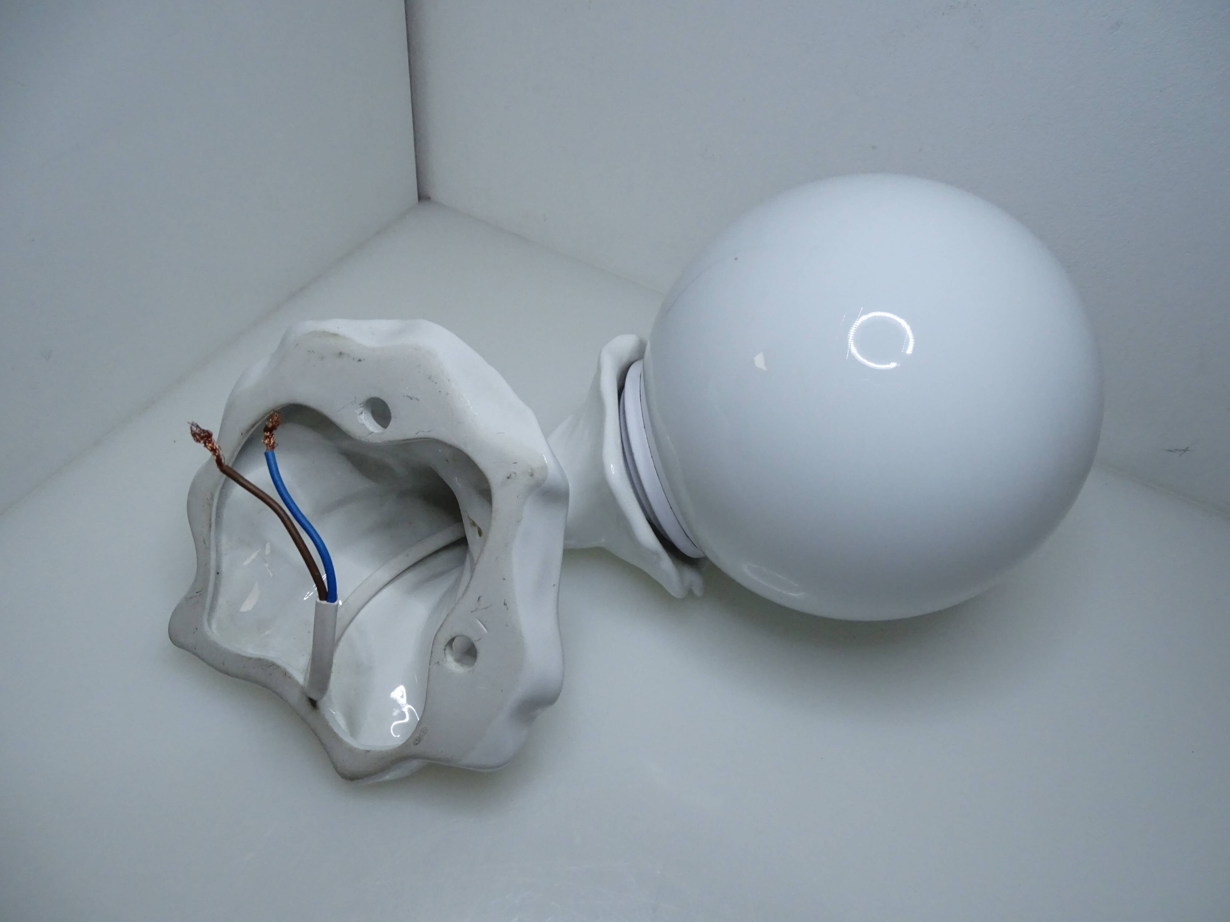 Wall light white ball