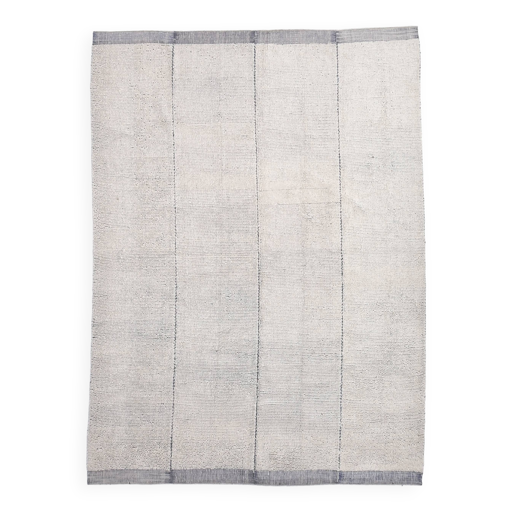 9x12 Soft Pastel White & Blue Vintage Rug, 273x357Cm
