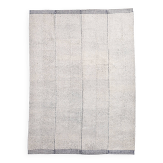 Tapis vintage pastel doux blanc et bleu 9x12, 273x357 cm