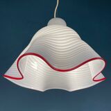 Murano glass Fazzoletto pendant, Italy, 1970s