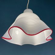 Murano glass Fazzoletto pendant, Italy, 1970s