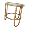 rattan harness, glass tray, 1950, delivery offered