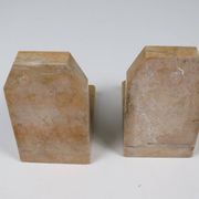 Pair of marble bookends, Belgium early 20th century
