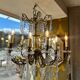 Crystal and bronze chandelier