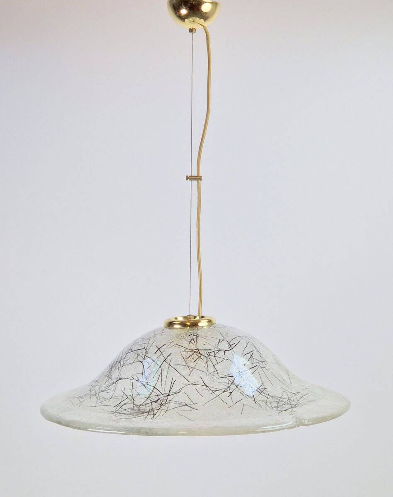 Vintage Murano Glass Pendant Lights from Kaiser-Leuchten, 1960s, Set of 2