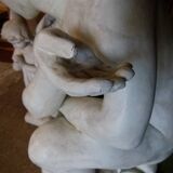 Sculpture en bronze peint