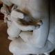 Painted bronze sculpture