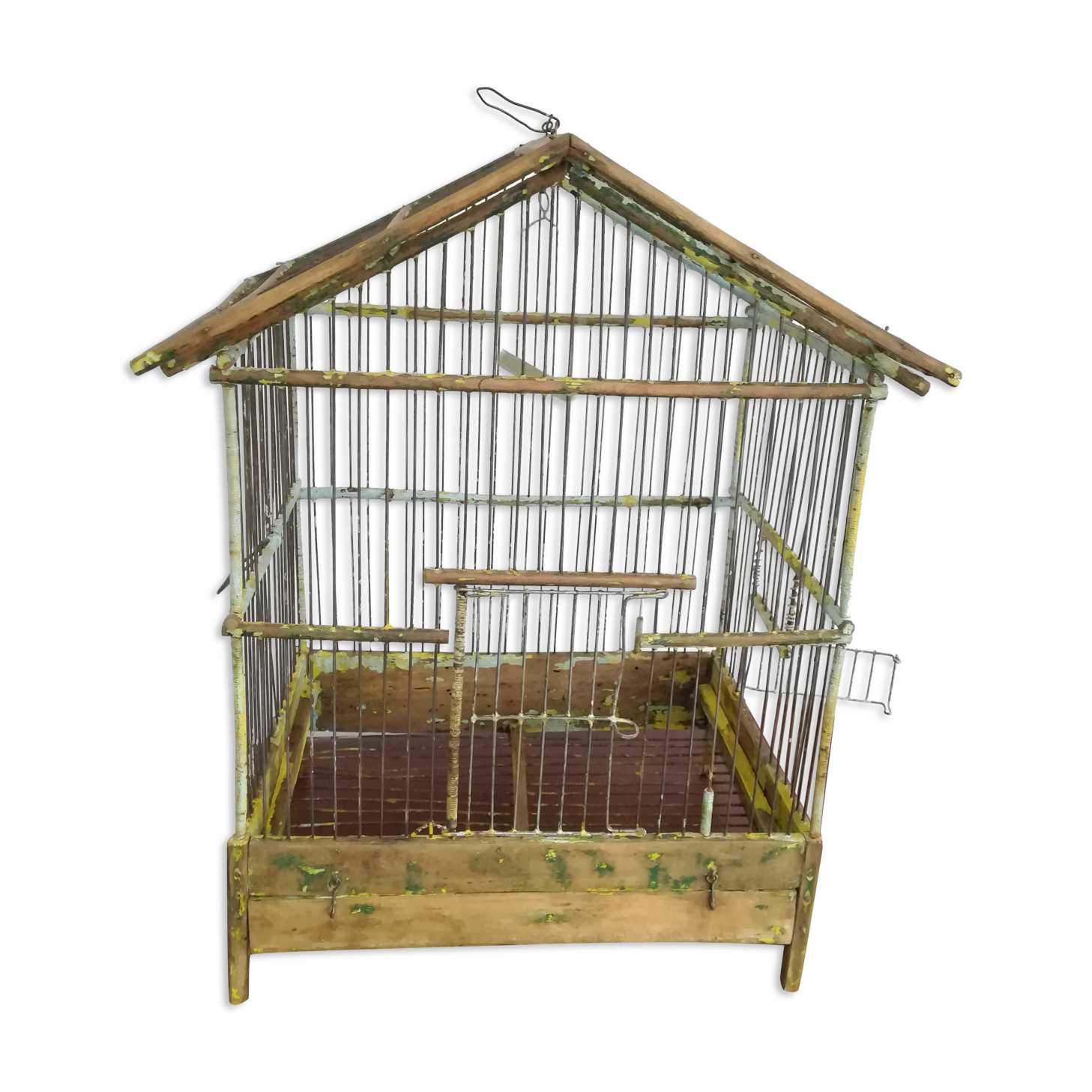 Old wooden birdcage