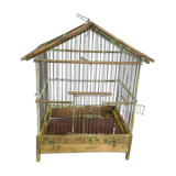 Old wooden birdcage