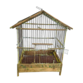Old wooden birdcage