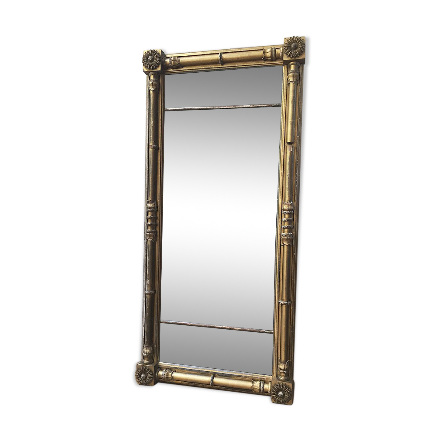 18th century mercury mirror 119x56cm