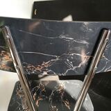 Set of 4 chairs in marbled formica
