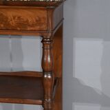 Large Burl Mahogany Property Console, Restoration Period – Early