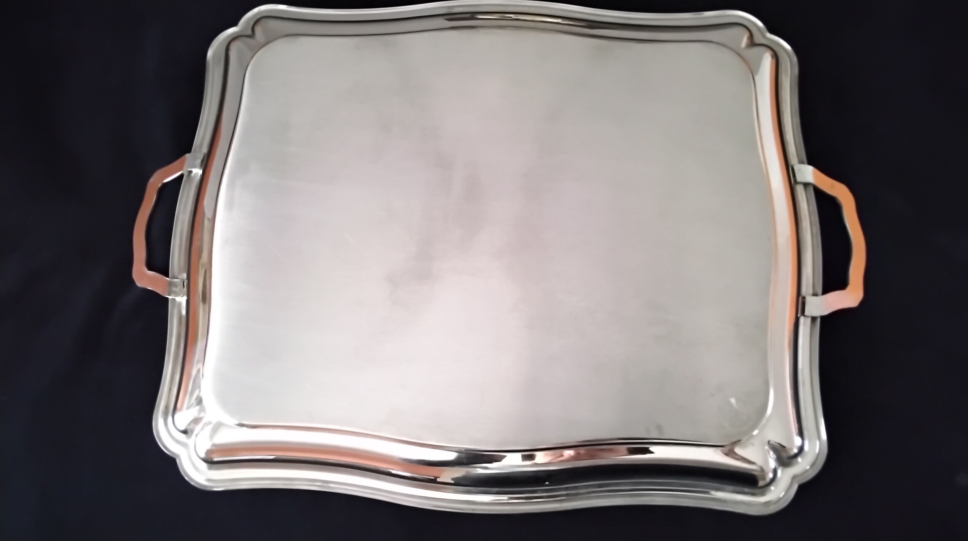 Stainless steel serving tray 38 x 45.5 cm