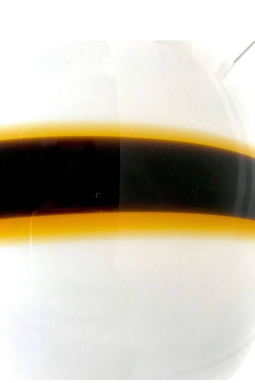 Vistosi Globe two-tone murano glass, Italy 1980