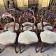Suite de 6 chaises Louis Philippe en acajou