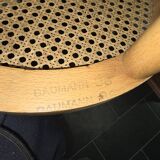 Suite de 2 chaises de bistrot en bois courbé Baumann