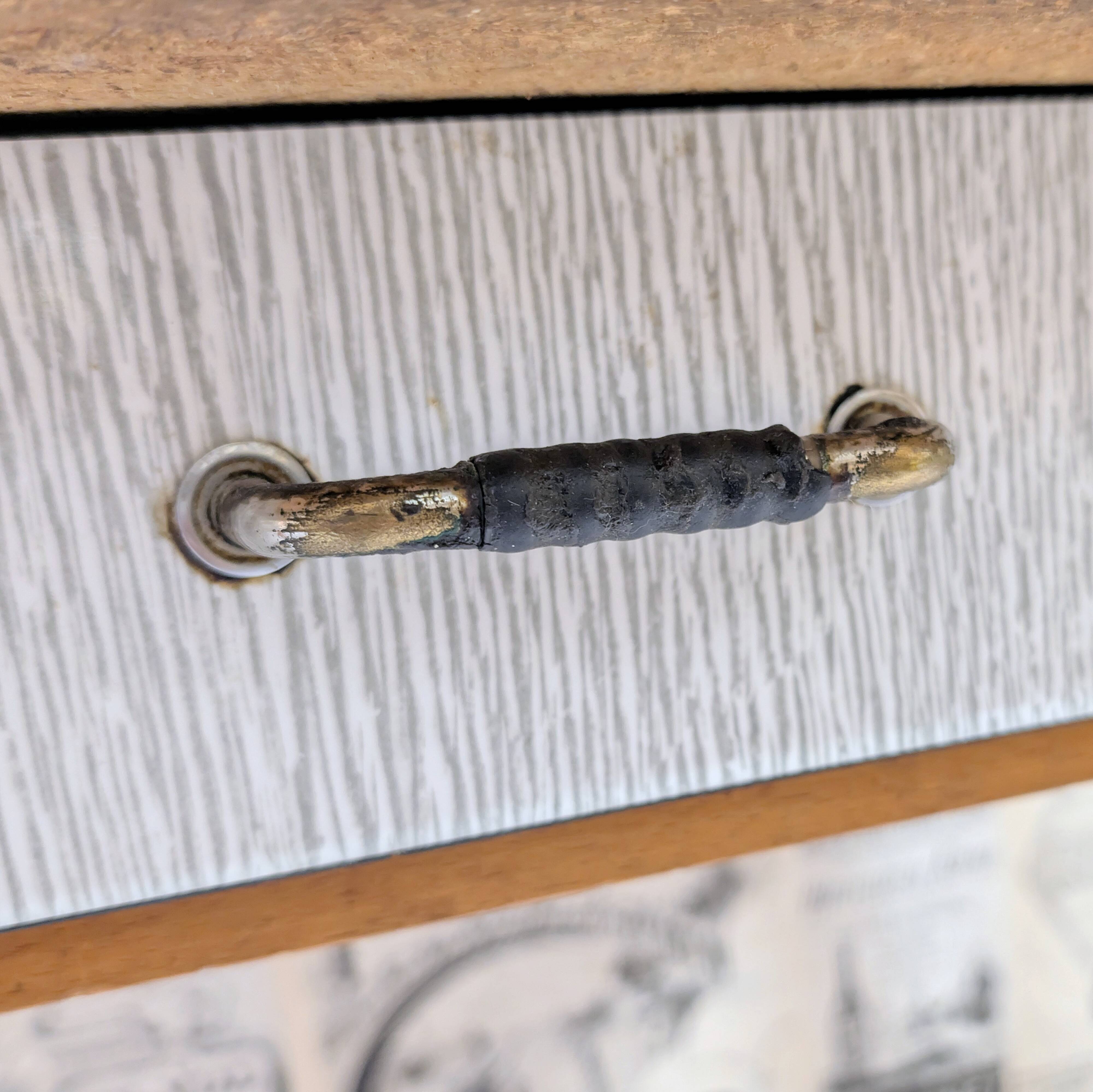 Vintage wood and formica table